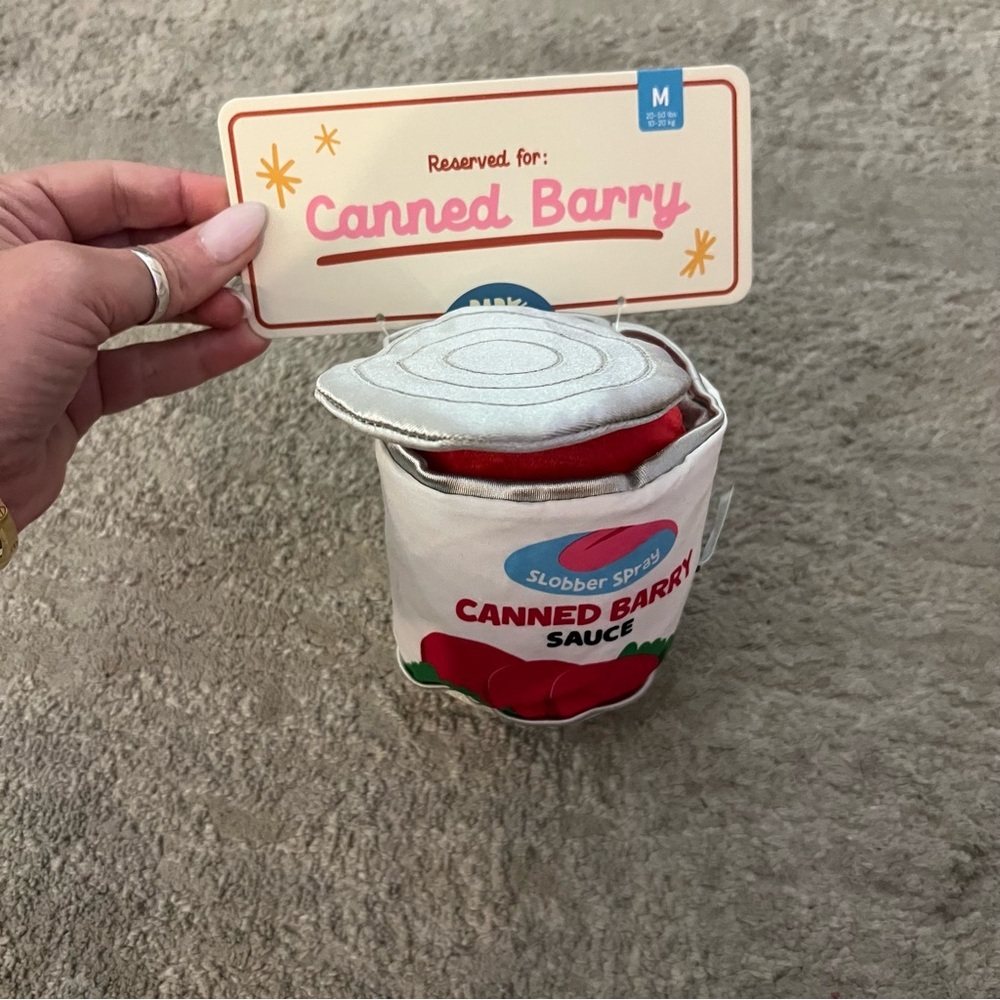 NWT Bark Canned Barry Sauce Dog Toy - Picture 4 of 10
